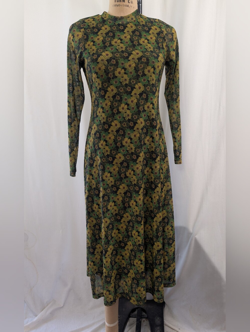 No.6 Green Floral Midi Dress